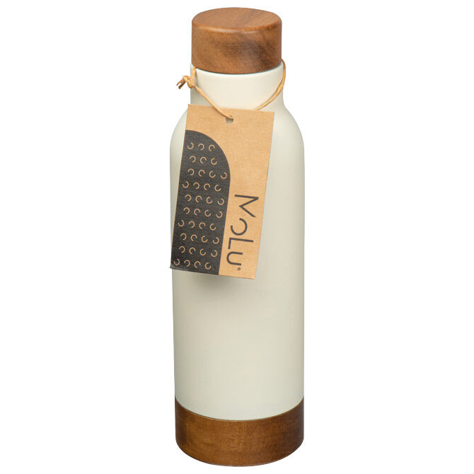 Boca termo MoLu Cote d'Azur 3978 metalna s drvenim poklopcem 630ml bijela