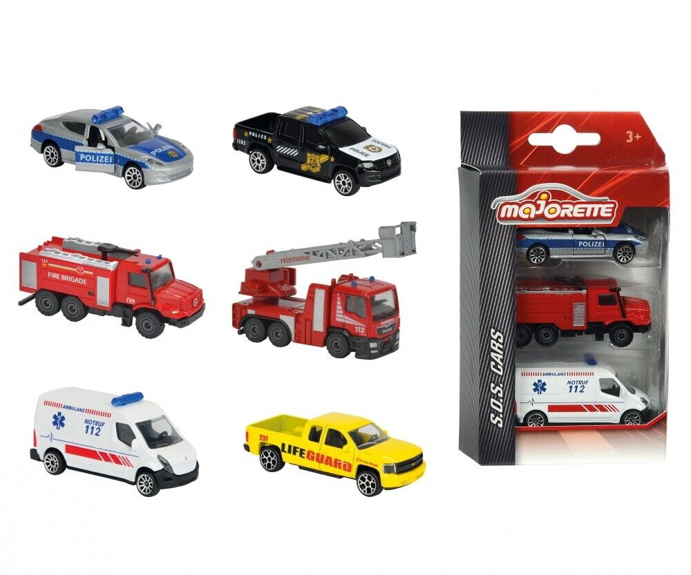 MAJORETTE set tri vozila SOS 2120572610380