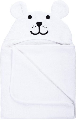 BUBABA BY FREEON ručnik s kapuljačom medo 110x75cm white 66849 - Slika 4