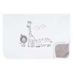 BUBABA BY FREEON dekica Safari 65x90 cm white/grey 32990 - Slika 2