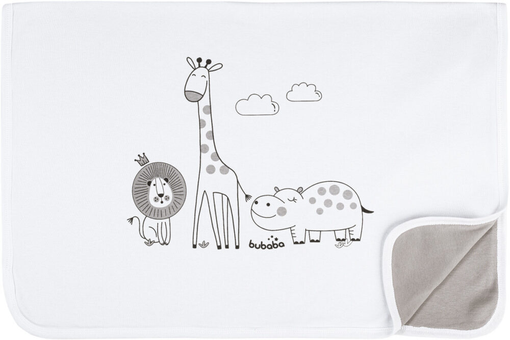 BUBABA BY FREEON dekica Safari 65x90 cm white/grey 32990