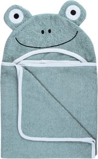 BUBABA BY FREEON ručnik s kapuljačom i ušima žaba 110x75 cm green 36707 - Slika 3