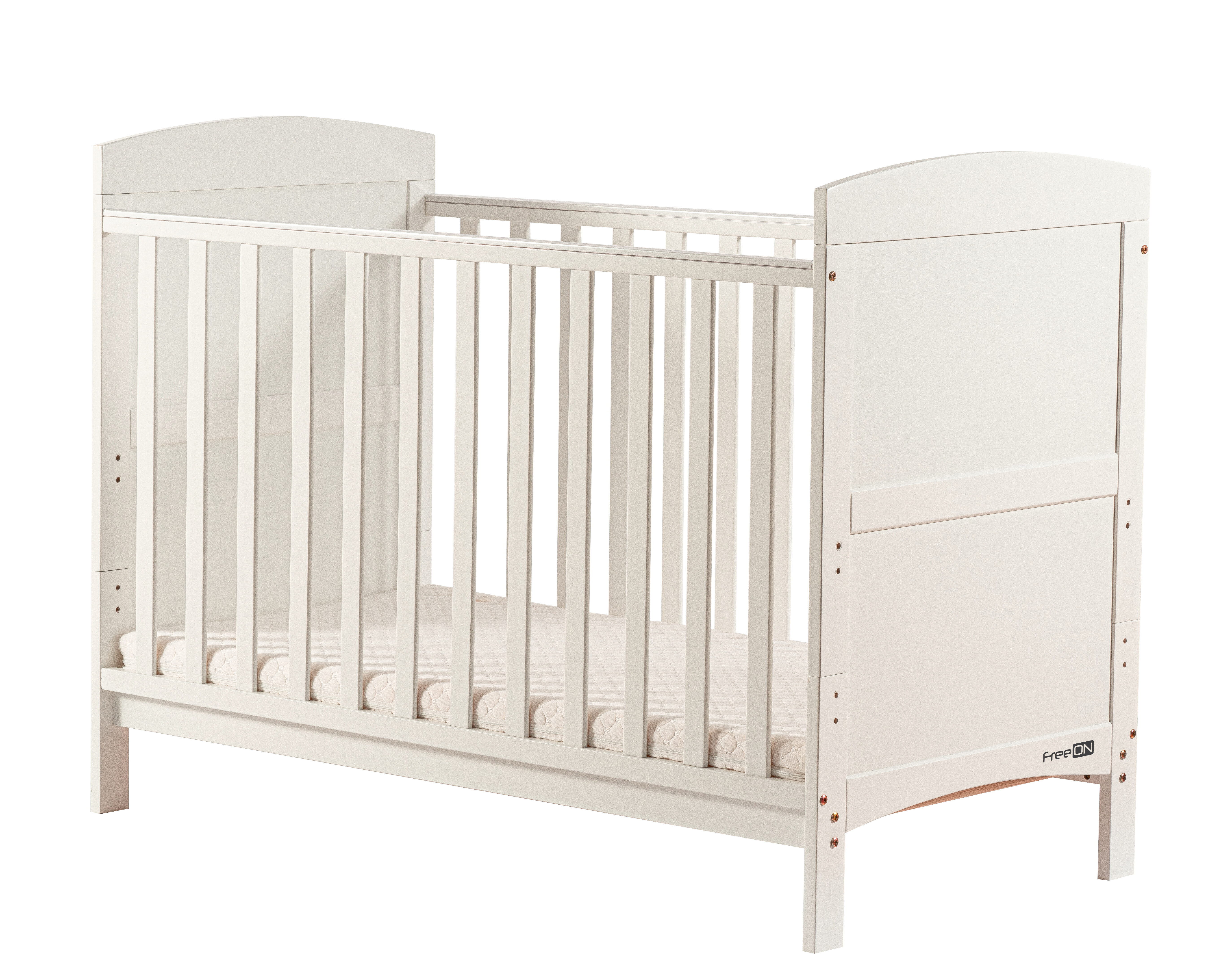 FREEON dječji krevet 120x60 cm Lory drveni white 49157