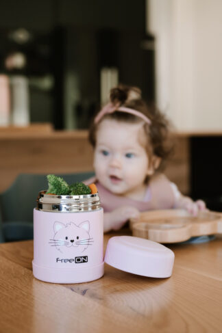 FREEON termo posuda 350 ml medvjedić beige 380739 - Slika 3