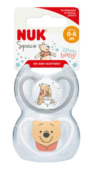 NUK duda varalica - silikon Space Winnie the Pooh 0-6 m, 2/1 kom 10175249
