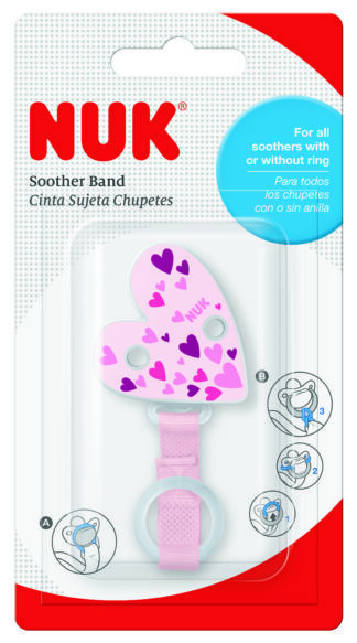 NUK vezica za dudu sa silikonskim obručem multicolor kom 10256511 - Slika 3