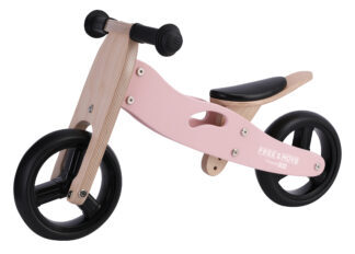 FREE 2 MOVE drveni tricikl bez pedala 2u1 Rider, rozi 48822 - Slika 2