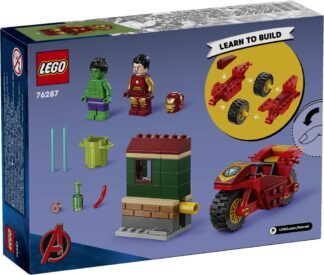 LEGO® SUPER HEROES 76287 Iron Man na motociklu i Hulk - Slika 2