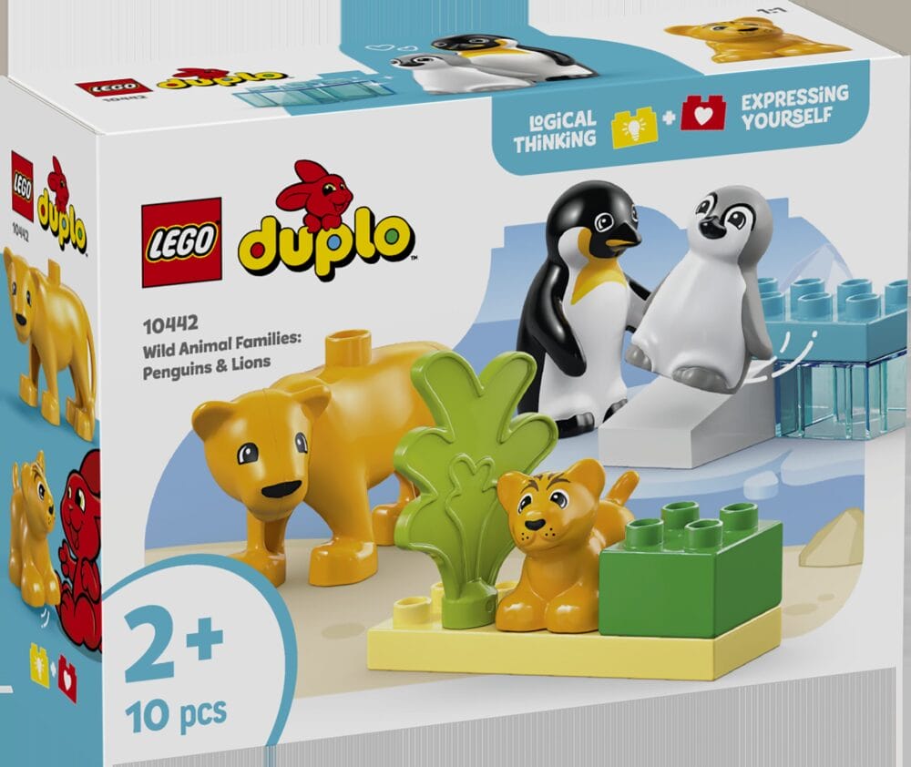LEGO® DUPLO® 10442 Obitelji divljih životinja: pingvini i lavovi