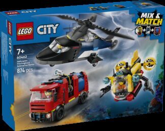 LEGO® CITY 60462 Helikopter, vatrogasni kamion i podmornica