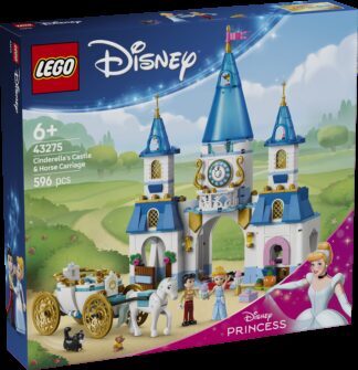 LEGO® DISNEY PRINCESS™ 43275 Pepeljugin dvorac i kočija s konjem