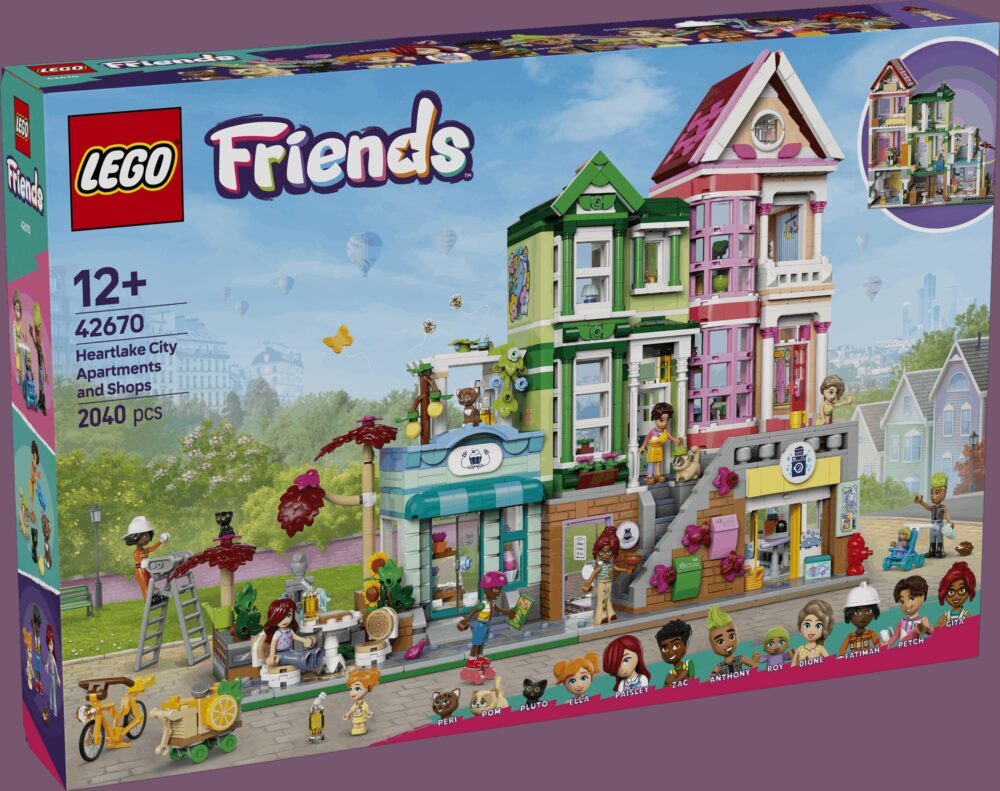 LEGO® FRIENDS 42670 Stanovi i trgovine u Heartlakeu