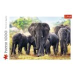 TREFL puzzle 1000 kom, Afrički slonovi 10442 - Slika 3
