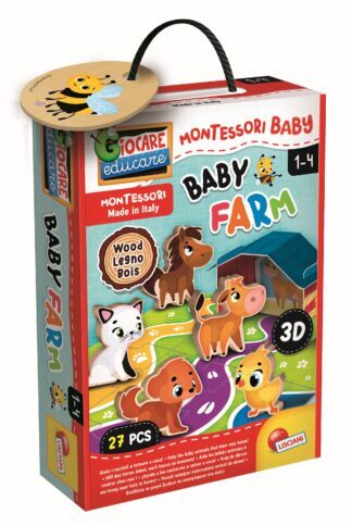 LISCIANI Montessori Wood baby farma 3D 96886