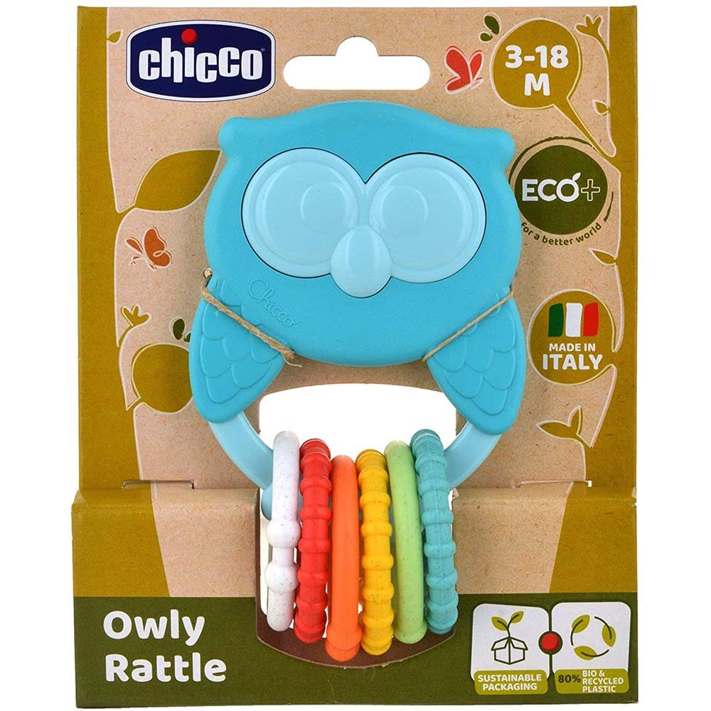 CHICCO ECO+ zvečka sova Owly 1049400