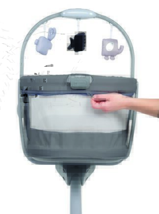 CHICCO kolijevka Baby Hug 4u1 air dark grey 7919340 - Slika 6