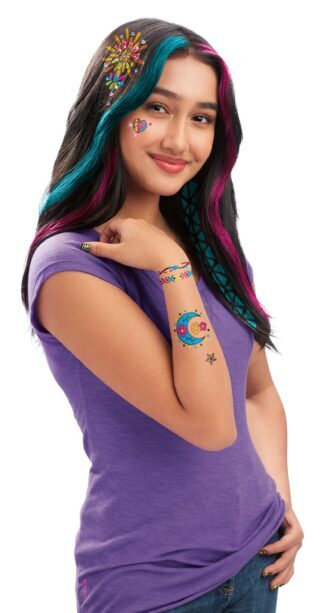 CRAZART set 4u1 za tijelo, nokte, kosu i šminka Neon Craze 17344 - Slika 6