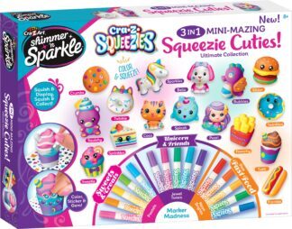CRAZART set 3u1  Obojaj figurice Squeezie Cuties 17356