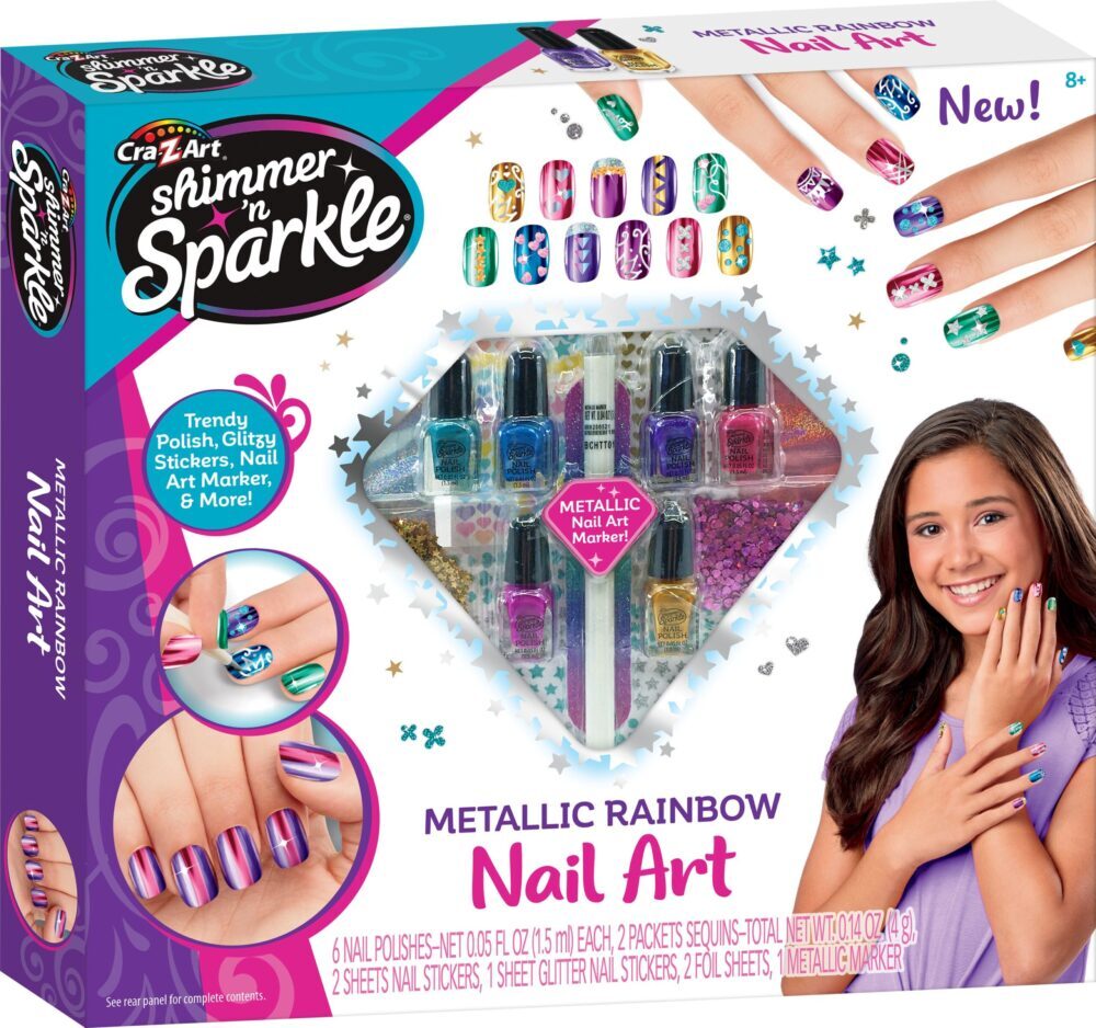 CRAZART set uređivanje noktiju Nail Art Metalic Rainbow 65540