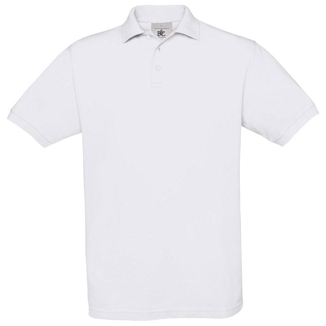 Majica kratki rukavi B&C Safran Polo 180g bijela M
