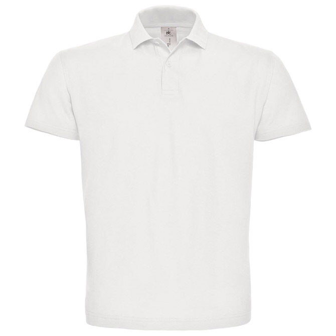 Majica kratki rukavi polo B&C ID.001 180g bijela 3XL