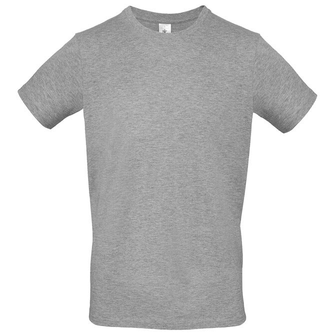 Majica kratki rukavi B&C #E150 svijetlosiva 5XL