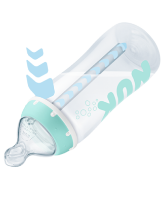 NUK plastična bočica s  pokazivačem temperature, 300 ml, silikon 10216293 - Slika 5